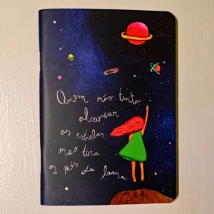 Estrela - caderno sem pauta artesanal da Entrelinhas