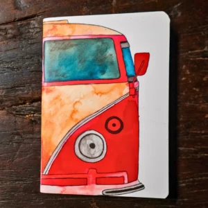 Kombi - caderno sem pauta artesanal da Entrelinhas