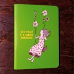 Caderno Ser Feliz da Entrelinhas, sem pauta, com arte exclusiva de artista brasileiro