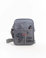 Shoulder Bag Centro Cultural Sabotage Vive da Entrelinhas, com estampa de arte exclusiva de artista brasileiro