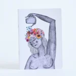 Caderno Florescer da Entrelinhas, sem pauta, com arte exclusiva de artista brasileiro