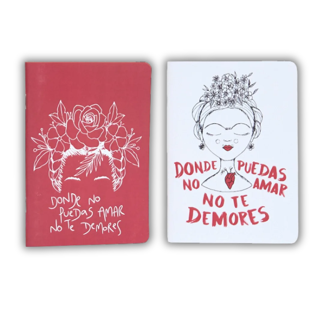 5 Kit Frida & Flores da Entrelinhas: cadernos de arte exclusiva