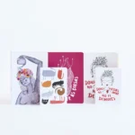 Kit Amor, Flores e Gatos da Entrelinhas: cadernos de arte exclusiva